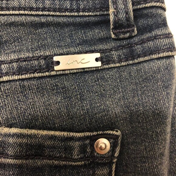 NWT INC Jeans Women's Size 6 Blue Studded Curvy Fit Skinny Leg Starstruck Wash - Picture 8 of 12